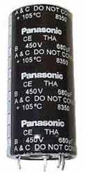 Алюминиевый  электролитический  конденсатор  Panasonic, серии T-HA.